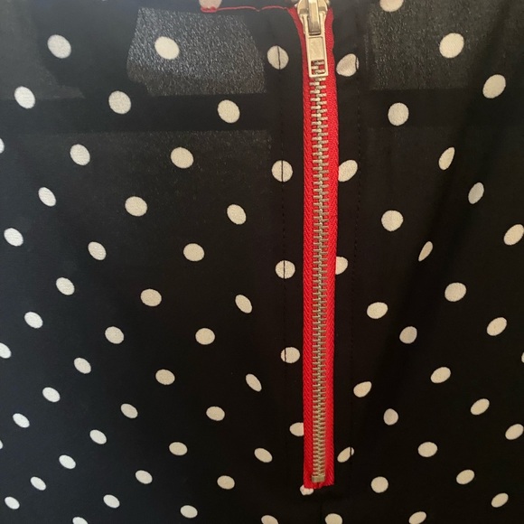 Nordstrom Rack Polka Dot Woman's Blouse with Red Detail ***New with tags - Picture 4 of 4